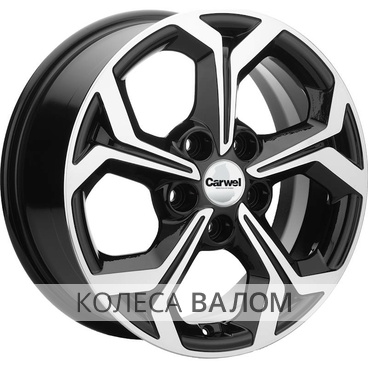 Khomen Wheels KHW1606 (Kaptur) 6.5x16 5x114.3 ET50 66.1 Black-FP *